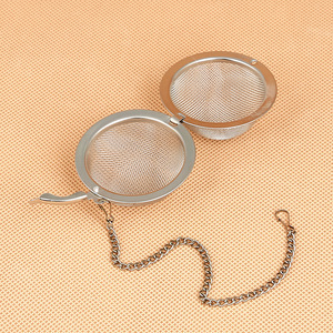 Stainless Steel Tea Strainer With Chain For Brewing Tea And Spices Polished Finish First Class Quality Yongkang Origin - Product Image 4