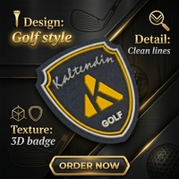 Patch 3D floqué personnalisé, conception personnalisée, impression par transfert thermique, logo d'équipe de football pour les étiquettes de vêtements