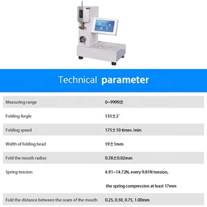 Jz202029 MIT sức mạnh uốn Tester Giấy gấp sức mạnh Máy kiểm tra màng mỏng gấp sức mạnh Tester - Product Image 6
