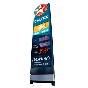 Letreros de Gasolinera Caltex para Publicidad Exterior con Paneles de Señalización de Precios LED - Product Image 1