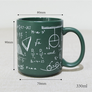 Tasse à café en céramique, 3 pièces, 11oz, pour ordinateur, style étudiant - Product Image 2