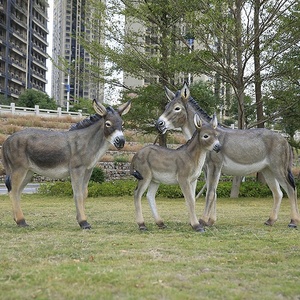 รูปปั้นอะซินัสของตกแต่งแอสซินลารูปสัตว์ลาไฟเบอร์กลาสโพลีเรซิ่นปรับแต่ง SE7ART ได้ตามต้องการ - Product Image 1