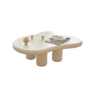 Table basse nuage crème Design moderne nordique petit appartement forme irrégulière Table à thé décoration de la maison