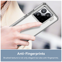Pour Xiaomi 15 Pro étui transparent, pare-chocs en TPU de couleur anti-rayures + coque arrière en acrylique dur étui de téléphone portable pour Xiaomi Mi 13 14 15 Pro