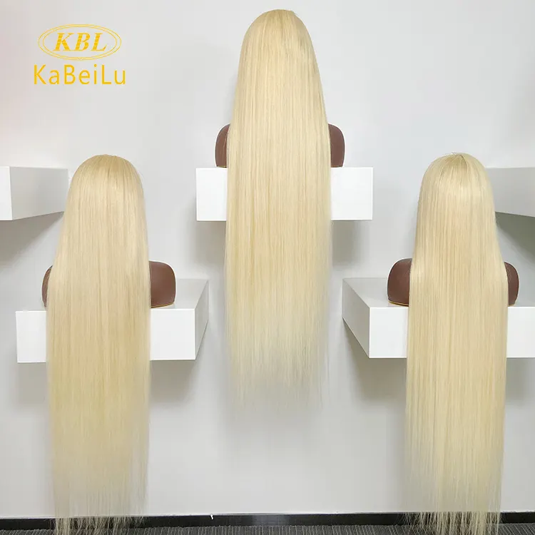 Парик KBL со светлым шелковым верхом, парик на шнуровке спереди для белых женщин, парик со светлыми человеческими волосами с эффектом омбре, парик с u-образным вырезом