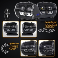 Projecteur de recherche LED sans fil OVOVS avec télécommande et projecteur laser, projecteurs de recherche marins