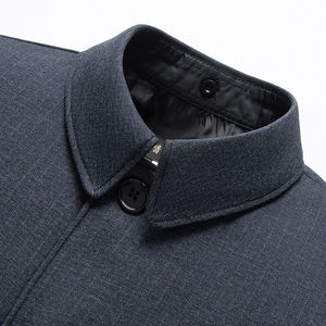 Costumes d'affaires traditionnels pour hommes d'âge moyen et <span class=keywords><strong>âgé</strong></span>s, ensemble printemps-automne pour mariage, en tissu peigné - Product Image 2