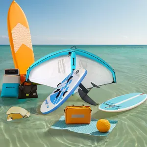 Novo Sup Inflável Paddle Sail Conjunto de Três Peças de Asa Eólica Combinação com Bomba hidrofólio kitesurf kites e Surf