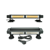 Barra de Luces LED COB de 14.5 Pulgadas, Barra de Luces Intermitentes para Techo, Doble Cara, Baliza de Advertencia de Peligro, Luces de Seguridad con Base Magnética