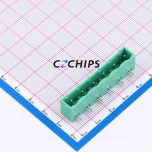 MX2EDGRC-7.62-06P-GN01-Cu-A Plug-in Terminal Block Bent Lead Through Hole,P=7.62mm Board-to-Board / Socket - Closed 1x6P 7.62mm - Product Image 1