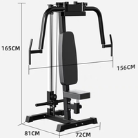 Nouvelle conception – Appareil de musculation à station unique pour press à la poitrine, équipement de fitness à charge libre pour exercices Pec Fly/Deltéens arrière, machine de musculation des bras et de la poitrine