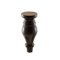18cm * 7cm Table noire pieds de lit en bois pieds de TV en bois armoires jambes chaise à la main pieds en bois victorien pour meubles canapé Table