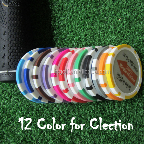 Брелок для ключей с маркером в виде мяча для игры в гольф-покер