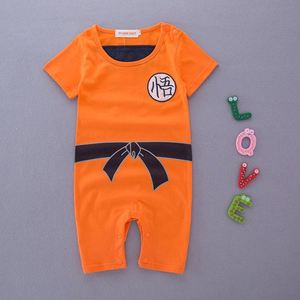 Bebé recién nacido Niño y niñas naranja WuKong mamelucos Anime dragón Kungfu disfraz mono Halloween ropa festiva de bebé - Product Image 4