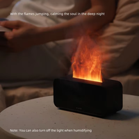 Mini humidificateur intelligent de flamme tricolore de diffuseur d'arôme de 120ml avec le bureau en plastique d'atmosphère de flamme de simulation pour la maison