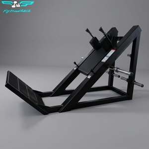 Máquina de <span class=keywords><strong>prensa</strong></span> de piernas y sentadillas hack de 45 grados con carga de placas metálicas de alta calidad para uso comercial, equipo de gimnasio duradero y seguro - Product Image 1