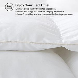 Edredón acolchado personalizado de algodón egipcio 100% con diseño de caja deflectora sólida blanca con estilo moderno para hoteles - Product Image 3