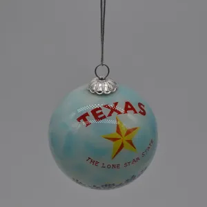 पेंटिंग के अंदर नवीनता हस्तनिर्मित और हाथ पेंट ग्लास क्रिसमस सजावटी गेंद