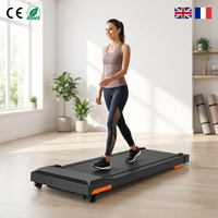 Tapis de course électrique 2,0 CV 1-8 km/h, tapis de marche sous bureau, certifié CE, silencieux, pour la maison et le bureau
