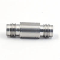 Adaptateur coaxial RF 1.85/2.4-KKG, femelle 1.85mm vers femelle 2.4mm, DC-50GHz, connecteur de précision en acier inoxydable pour ondes millimétriques