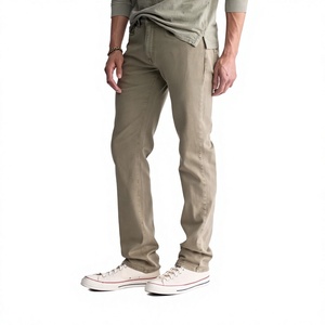 Custom Small MOQ Summer Classic Office Button Zipper Men's Chino Long <b>Pants</b> Trousers Chinos Casual Men <b>Pants</b> From BD - Product Image 2