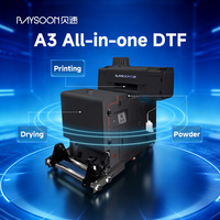 Impresora DTF vertical Baysoon A2 con agitador de polvo y horno, todo en uno, diseño compacto, máquina de impresión directa a película para ropa.