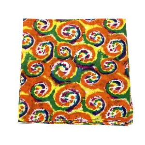 Bandana cuadrada de algodón orgánico personalizada, calidad superior, original, con patrón de Cachemira
