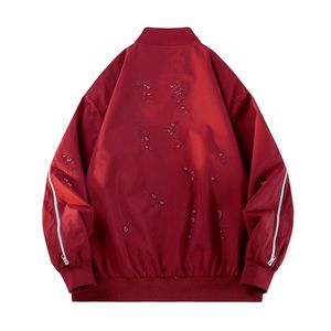 Nouvelle veste américaine imperméable à col baseball pour homme, coupe ample, pour moto et sports de plein air, style Joker, confortable, respirante et tendance - Product Image 6