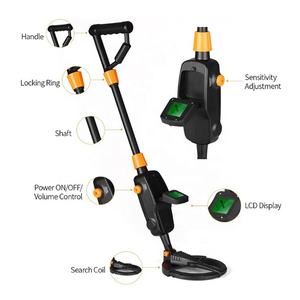 MD1008A 금속 탐지기 Pinpointer 소형 금 보물 성인 아이를 위한 지하 금속 탐지기 추적자 찾는 사람 측정기 - Product Image 5