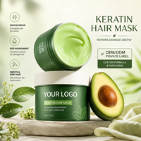 Masque capillaire à la kératine naturelle et biologique pour réparation profonde des cheveux secs, hydratant et revitalisant en profondeur pour cheveux abîmés et crépus