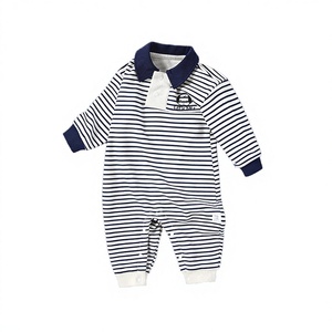 Mono de bebé coreano blanco cómodo y elegante para primavera, diseño liso, 100% algodón, suministro ODM - Product Image 2