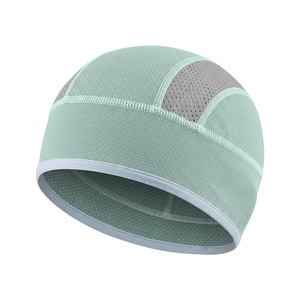 Gorra deportiva de malla transpirable de secado rápido para correr y ciclismo, forro para casco, color azul cielo - Product Image 1