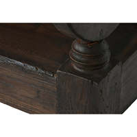 Banc en teck massif 196x68x82 75 sculpté