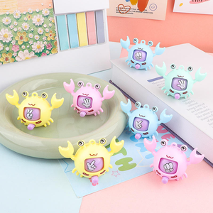 Mini-jouet en forme de crabe, jeu de pierre, papier, ciseaux, jeu de devinettes en plastique, porte-clés, cadeau promotionnel - Product Image 2