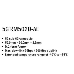 Modulo RM502Q-AE 5G Sub-6GHz M.<span class=keywords><strong>2</strong></span> Form Factor FCC/CE/IC certificato per Laptop industriale <span class=keywords><strong>IoT</strong></span> CPE Router - Product Image 3