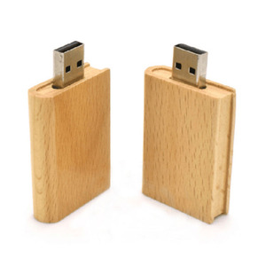 Heißer Verkauf Business Geschenk Usb 2.0 3,0 Holz Buch Förmigen Usb-Stick Holz U Disk Memory Stick Mit Logo benutzerdefinierte - Product Image 1