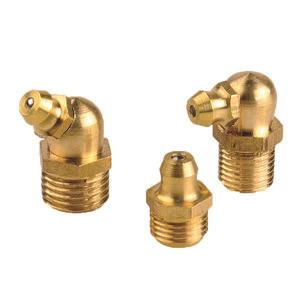 DK 1055 Flathead Oil Nozzle Copper Air Compressor Spare Part For Cylinders Pneumatic Motors - Product Image 1