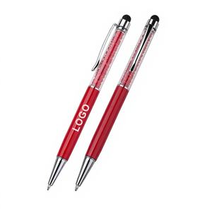 Bolígrafo Deportivo de Metal y Cristal con Punta Táctil para Pantallas, Personalizable con Logotipo, Regalos de Papelería - Product Image 1