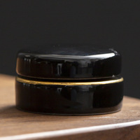 Mini 5ml 10ml poudre de luxe en céramique scellé pot de pommade parfum boîte à pilules crème pour le visage pommade pot séparé