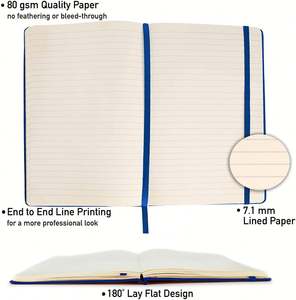 Agenda in Pelle Personalizzabile A5, Taccuino con Copertina Morbida e Fascia Elastica, Quaderno Promozionale in PU con Stampa Personalizzata - Product Image 3