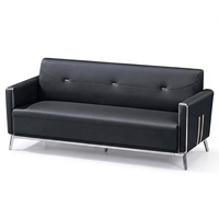 Ensemble de canapés de bureau en cuir PU de haute qualité, structure en bois, éponge haute densité, design moderne pour la maison et l'hôtel, vente en gros, confortable