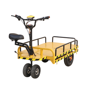 Aanpasbare elektrische vlakke transportwagen van 1 ton met vier wielen, laag geluidsniveau en eigen accu voor zware lasten in fabrieken en magazijnen, OEM-ondersteuning - Product Image 2