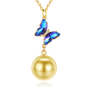 Merryshine moda cristal mariposa Ángel <span class=keywords><strong>llamador</strong></span> <span class=keywords><strong>embarazo</strong></span> bolas collar mujer armonía Bola enlace regalo para mujeres embarazadas - Product Image 1