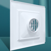 Diffuseur de plafond carré série Royal RSDA pour CVC, alimentation en air multi-angle avec noyau amovible et amortisseur OBD pour studio et hôpital