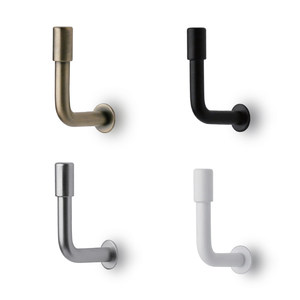 Crochets de rideau modernes en fer en forme de L avec vis dissimulées pour une installation esthétique - Product Image 2