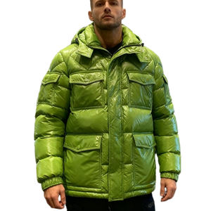 Hot Selling Waterproof Zipper Men's Winter Puffer Jackets 95% Down Casual Vintage Style Drum Packaging Wholesale - Product Image 3