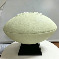 Ballon de football américain réfléchissant en PU, taille adulte 9, gravure personnalisée, modèle 001, pour entraînements et matchs