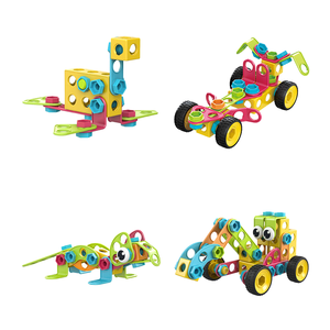 115 pcs STEM giáo dục DIY hình hình học xây dựng Kit khối Nhựa xây dựng lắp ráp Kit - Product Image 3