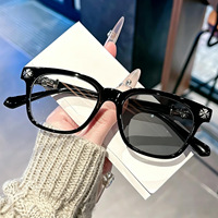 Lunettes de soleil photochromiques classiques rétro avec logo personnalisé, design Chro Heart, mode, UV400, anti-lumière bleue, pour hommes et femmes