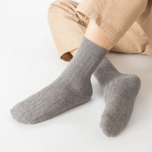 Men Wool <b>Socks</b> Mid Calf Solid Color Warm Thermo Autumn <b>Winter</b> Zhejiang - Product Image 4